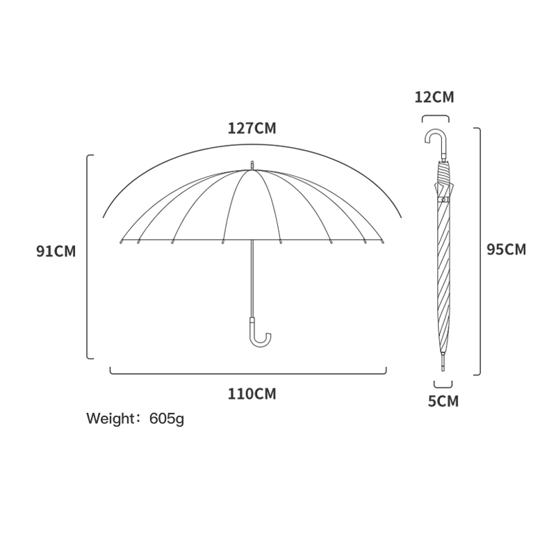 Umbrella with Hook Handle5 Umbrella with Hook Handle5