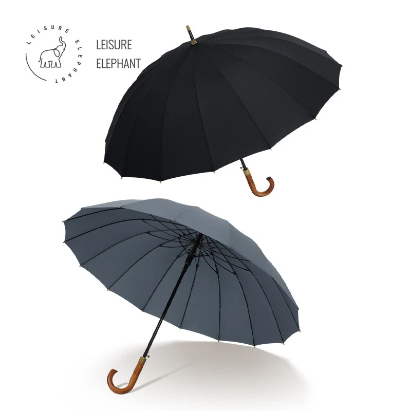 windproof Umbrella with Hook Handle
